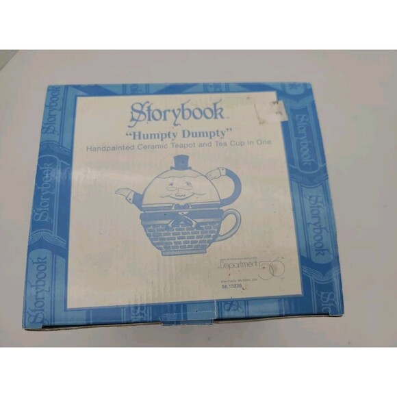 Department 56 Storybook Collection Humpty Dumpty Tea For One Stackable Teapot - Picture 12 of 12